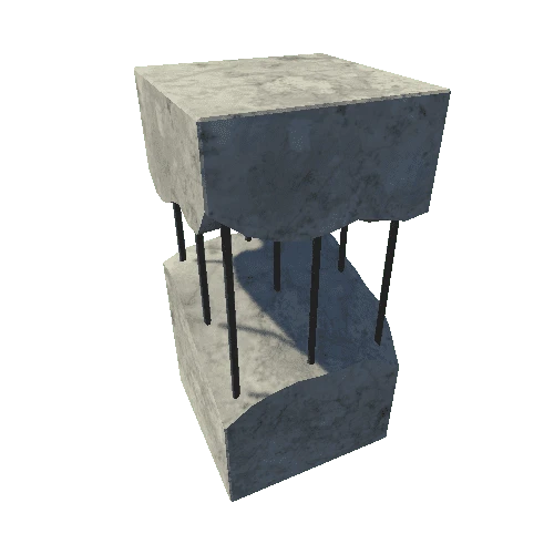 Concrete Column Broken 1 Type 3 Moveable